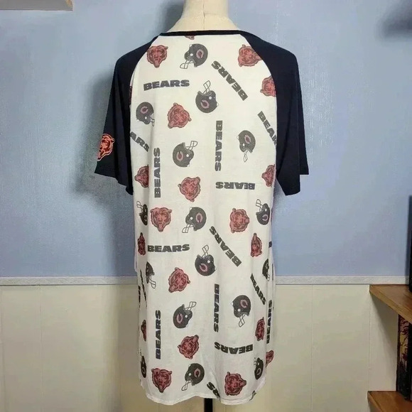 Chicago Bears NFL Teens Short-Sleeve Front-Tie Knot Tee (L) (NWT) - Picture 5 of 7